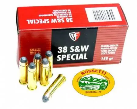 FIOCCHI 38 S&W SPECIAL 158gr SJSP