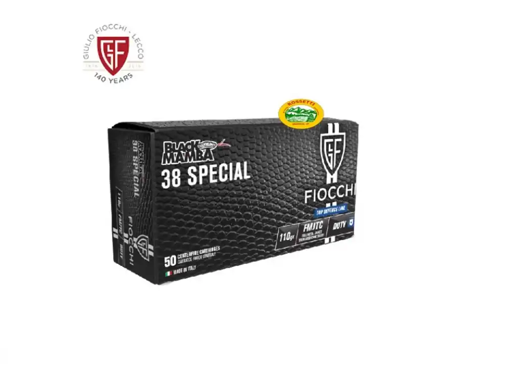 FIOCCHI munizioni cal.38 Special FMJTC 110gr. - Black Mamba