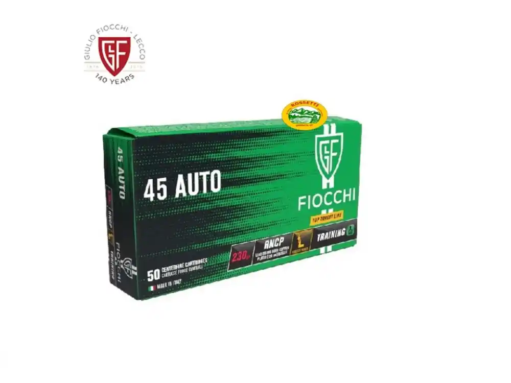 FIOCCHI Munizioni cal.45 ACP RNCP 230gr TOP TARGET