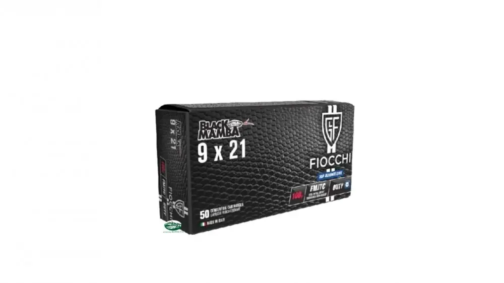 FIOCCHI munizioni cal.9X21 BLACK MAMBA 100GR FMJTC