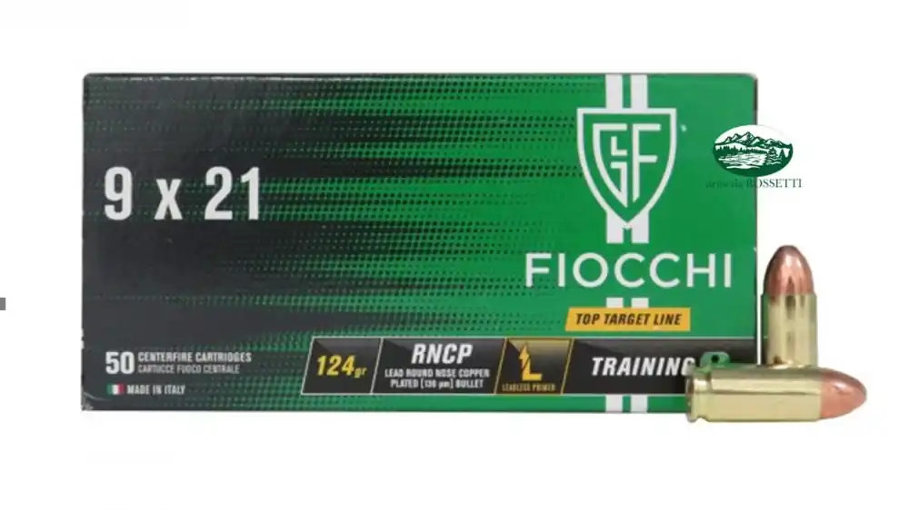 FIOCCHI munizioni cal.9x21 TOP TARGET RNCP 124 gr.