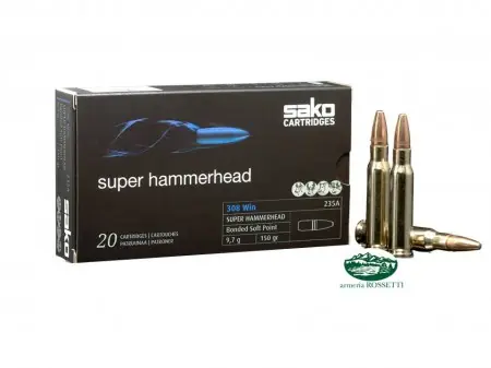 SAKO Munizioni cal. 308 win SUPER HAMMERHEAD 150gr. 235A