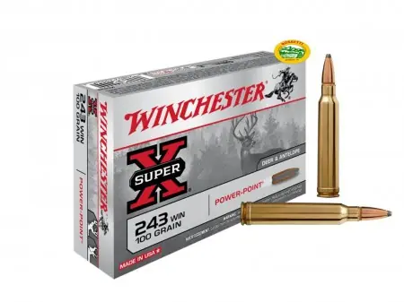 WINCHESTER munizioni cal.243 win POWER POINT 100gr.