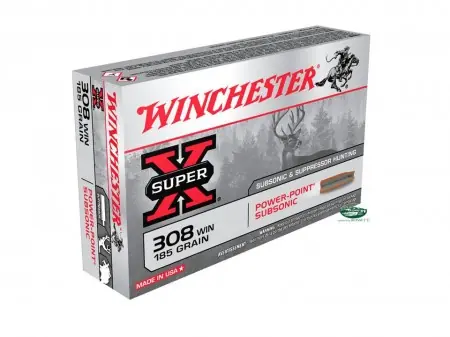 WINCHESTER munizioni cal.308 win subsoniche 185gr