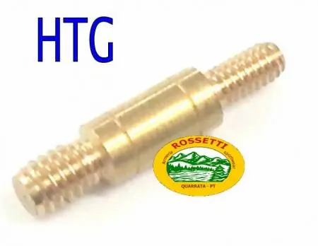 HTG Adattatore maschio da bacchetta fucile passo M5 per scovoli ITA 1/8