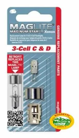 MAGLITE Lampadine ricambio serie 3-cell C&D
