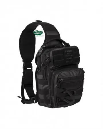 MILSPEC Zaino tattico monospalla nero 25 lt