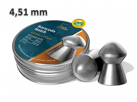 H&N SPORT Pallini BARACUDA MATCH cal. 4,51mm 0,69gr