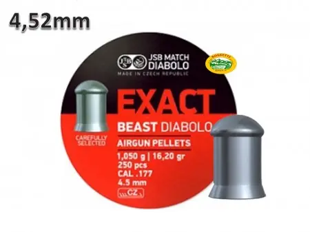 JSB Pallini EXACT BEAST DIABOLO cal.4,52mm 1,05gr