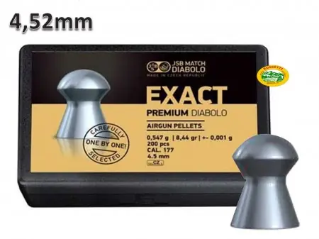 JSB Pallini EXACT PREMIUM DIABOLO 4,52mm 0,547gr