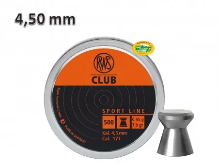 RWS Pallini CLUB cal.4,50mm 0,45gr