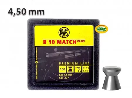 RWS Pallini R10 MATCH PLUS cal. 4,50mm 0,53gr