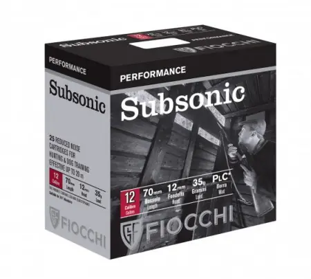 FIOCCHI cartucce Subsonic cal.12 35gr. pb.10 - silenziate