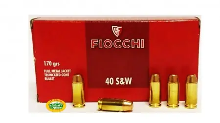 FIOCCHI Munizioni cal.40 S&W 170gr FMJ