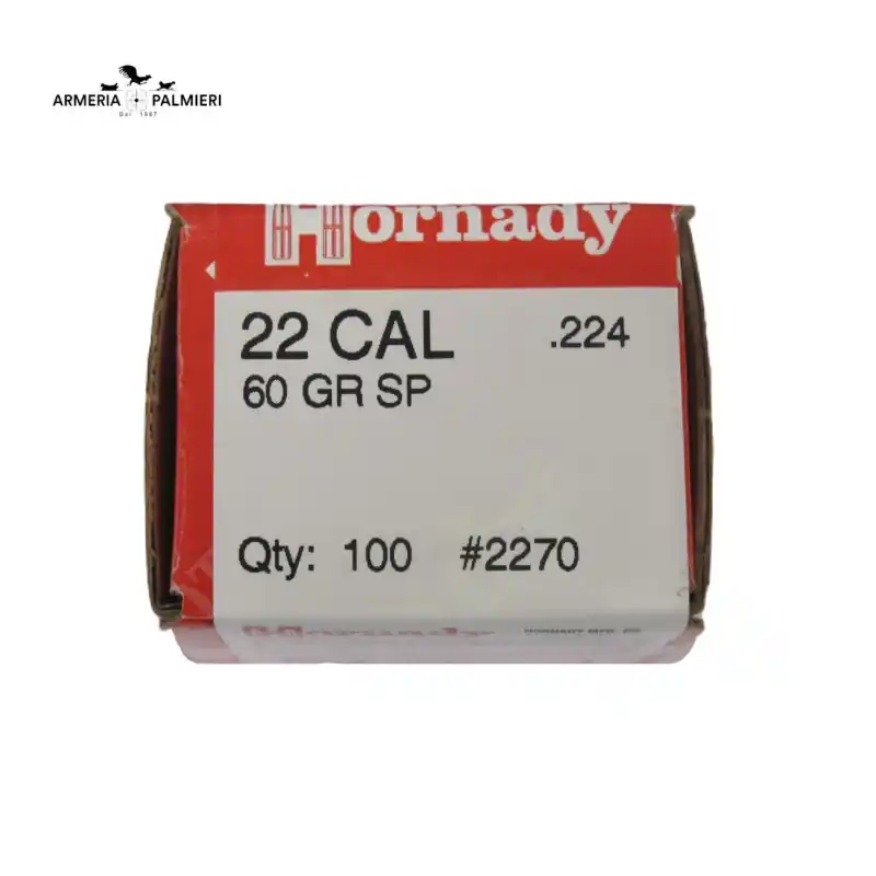 HORNADY PALLE CAL 22 60GR SP