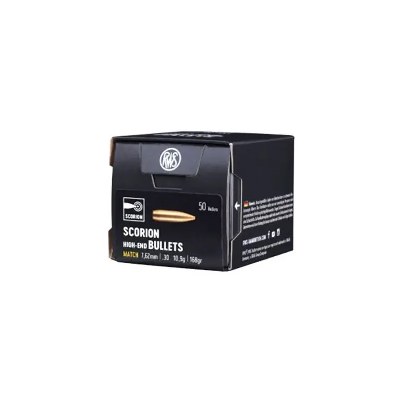 RWS PALLE 7,62 MM DIA GR 168