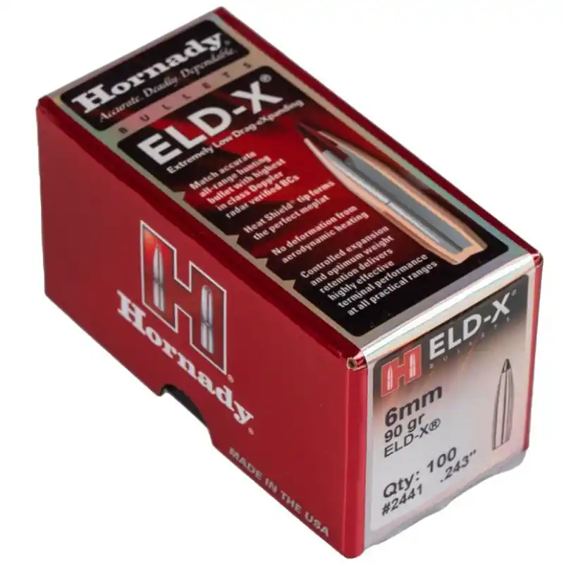 HORNADY PALLE 6 MM ELD X GR 90