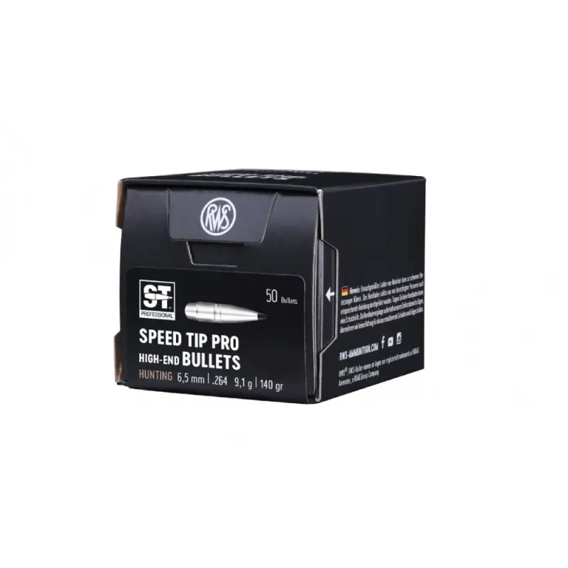 RWS PALLE 6,5MM GR140 SPEED TIP PRO