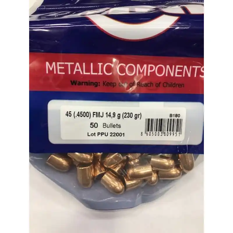 PPU PALLE C45 GR 230 FMJRN QT 50