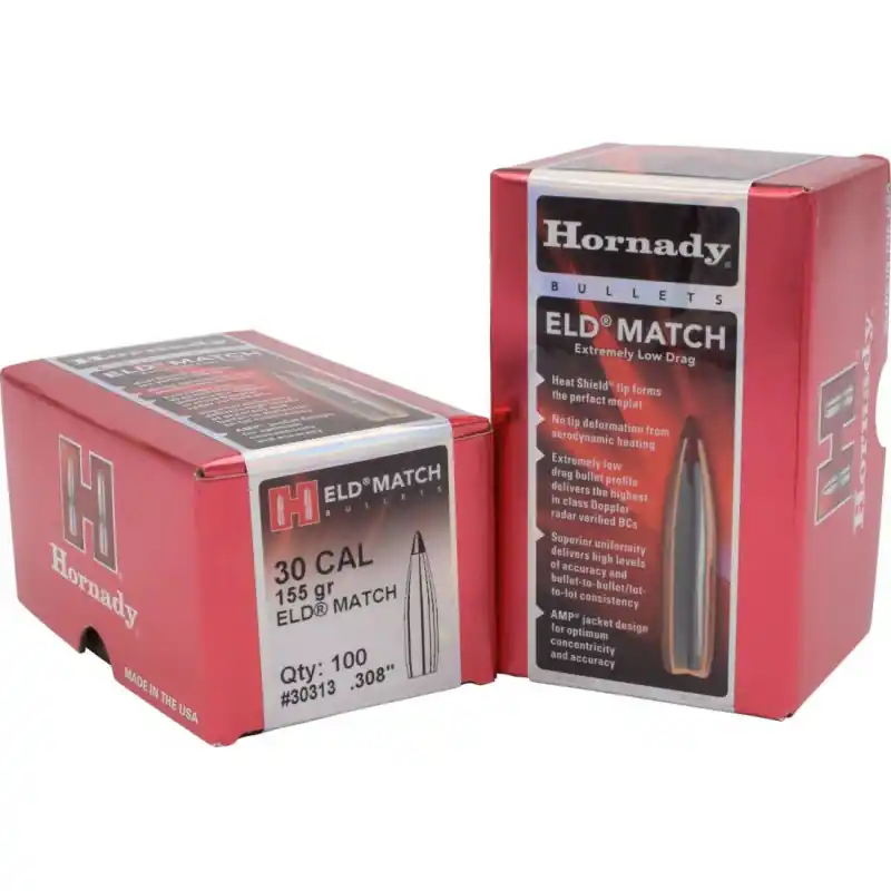 HORNADY PALLE CAL30 ELD M 155 GR