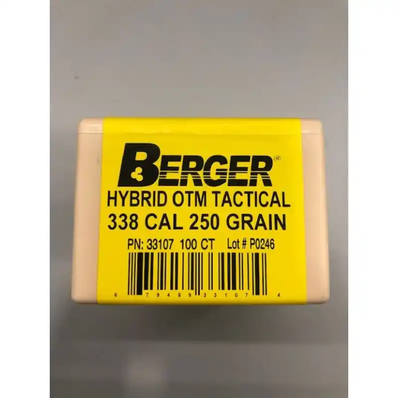BERGER PALLE CAL 338 GR 250 HYBRID