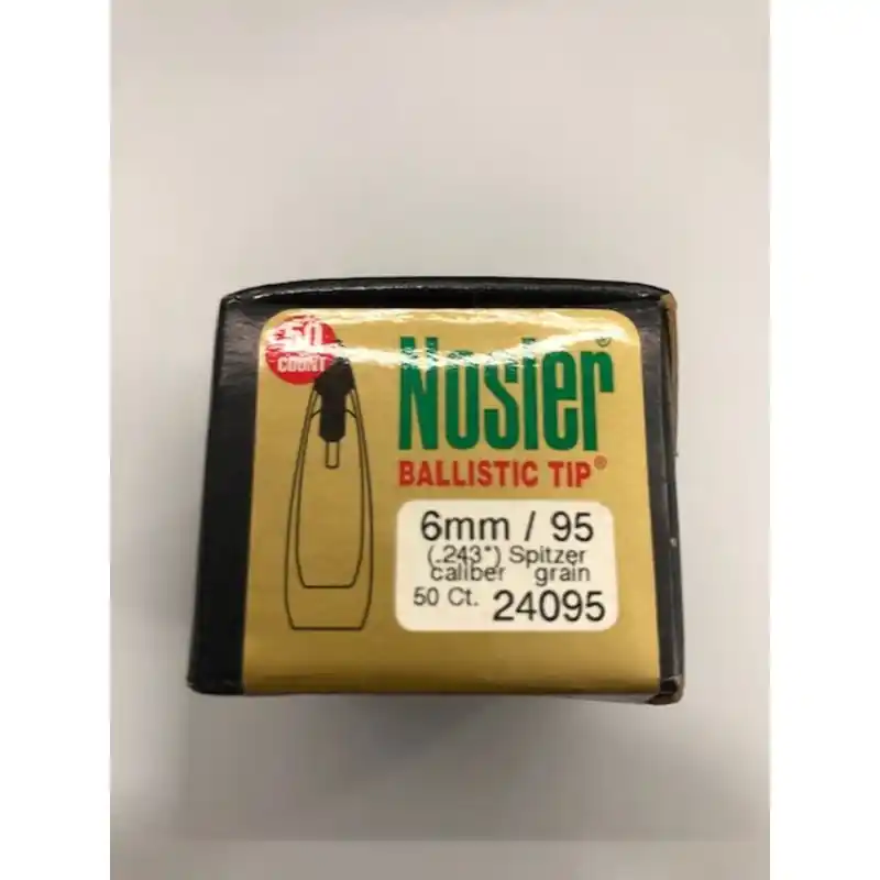NOSLER B TIP PALLE 6MM 95GR QT50