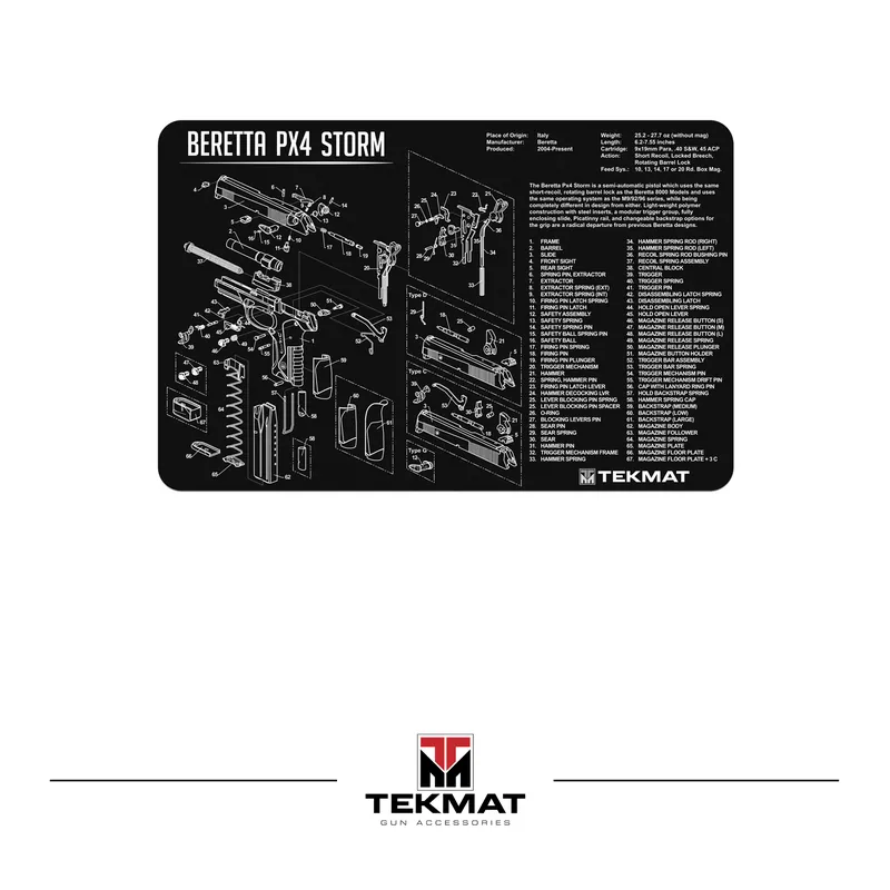 TEKMAT Beretta PX4 Storm Gun Cleaning Mat