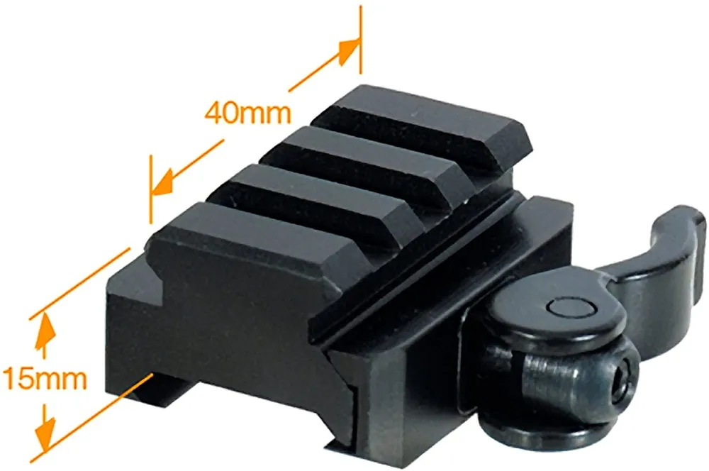 UTG 3-Slot QD Lever Mount Adaptor and Riser Medium Profile