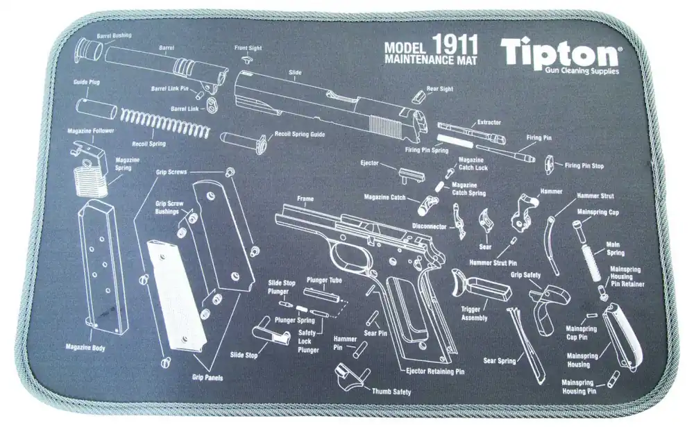 TIPTON Pad Tappetino Pulizia armi con esploso 1911 558680