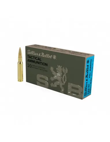 Sellier & Bellot cartucce cal.308 Win. 200 gr. SUBSONIC calibro 7,62x51 Conf. 20 cart.