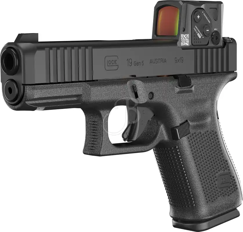 Glock pistola semiauto. mod. 19 Gen.5 MOS A-Cut Aimpoint COA Combo cal. 9x19