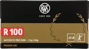 Cartucce RWS R100 cal. 22 LR 40 grs. conf. 50 pz.