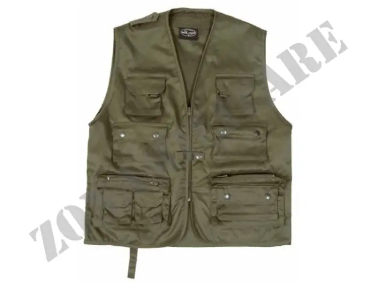 Gilet Multitasche Colore Verde