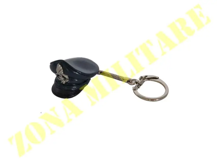 Portachiavi Cappello Polizia A Colori Smaltato