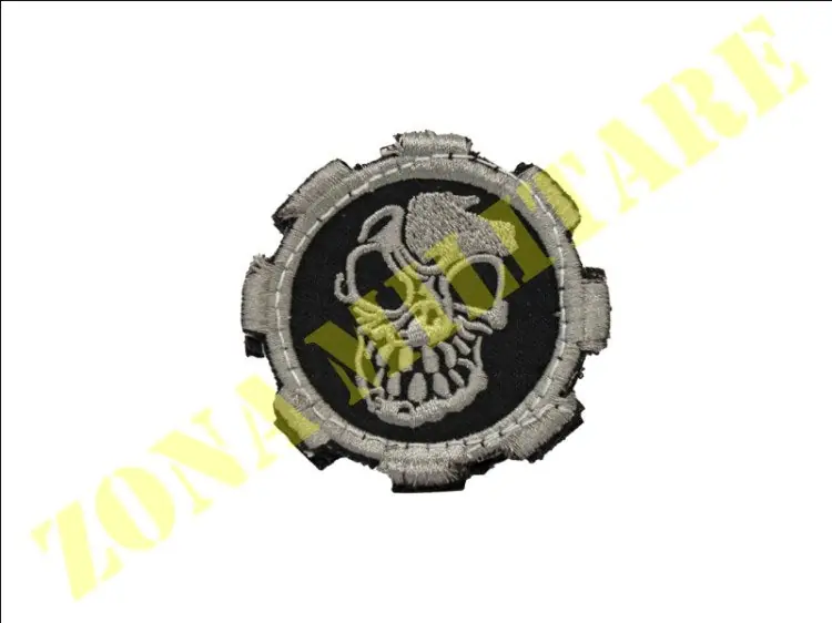 Patch Military Skull Gear Con Velcro Fulstellata