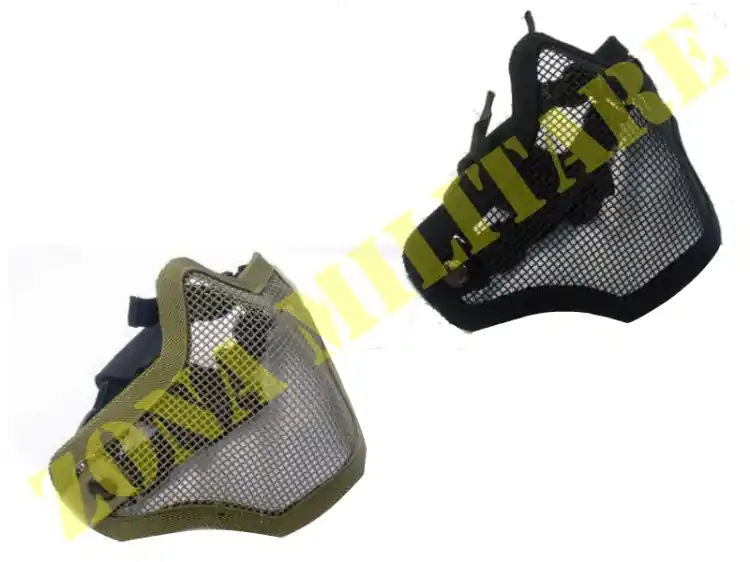 Maschera Protettiva A Rete Metallo Vari Colori