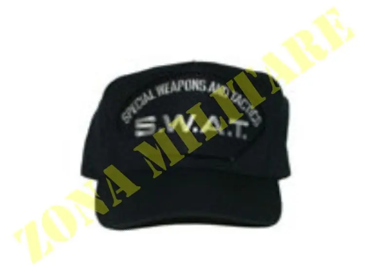 Cappellino Colore Blu Navy Con Ricamo S.W.A.T.
