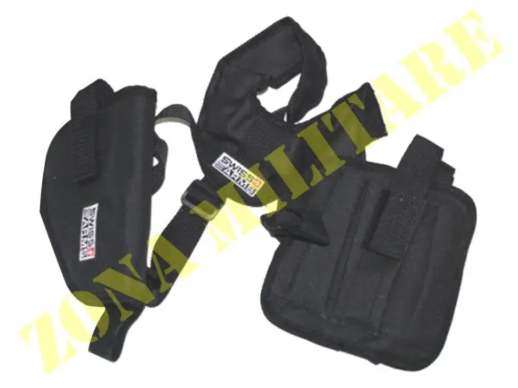 Fondina Ascellare Orizzontale Nera Swiss Arms