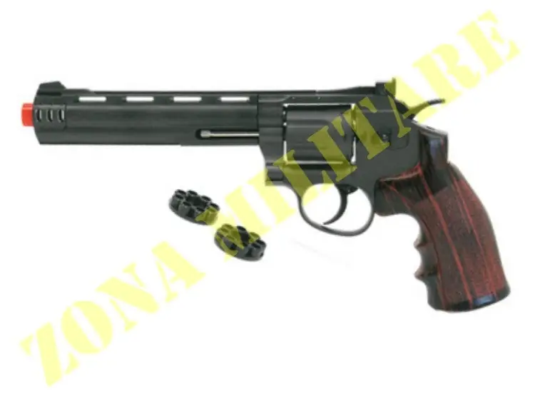 Revolver Win Gun Co2 Canna Da 6‘‘ Brunito