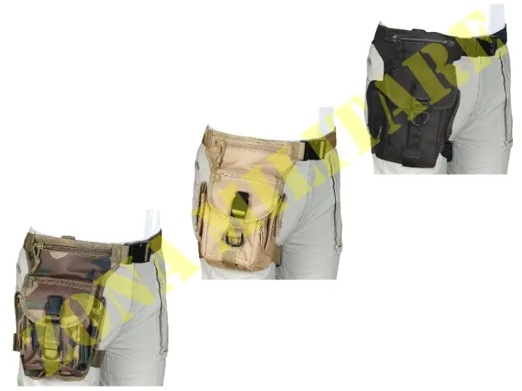 Borsa Cosciale Pielcu Cordura E Cerniere
