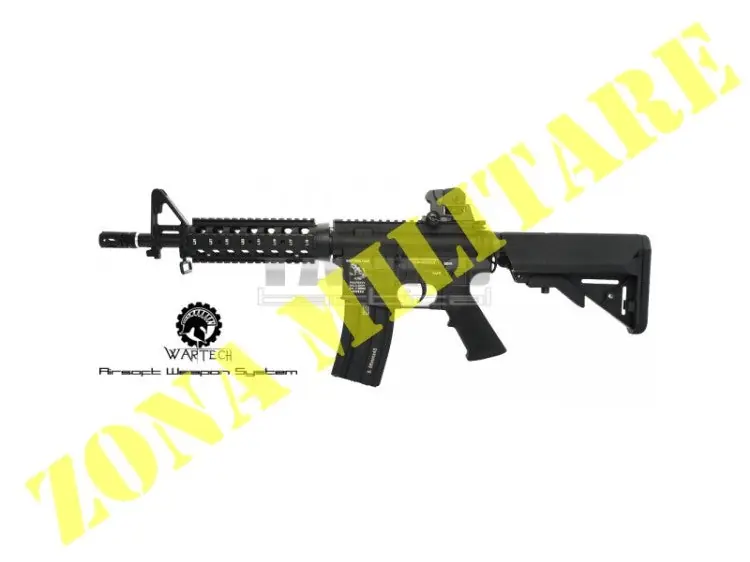 Fucile Wartech M4 Cqb-R Black Ver. Full Metal
