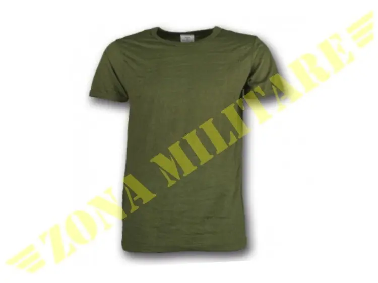 Maglietta Esercito Cotone Mako‘ Colore Verde Nato