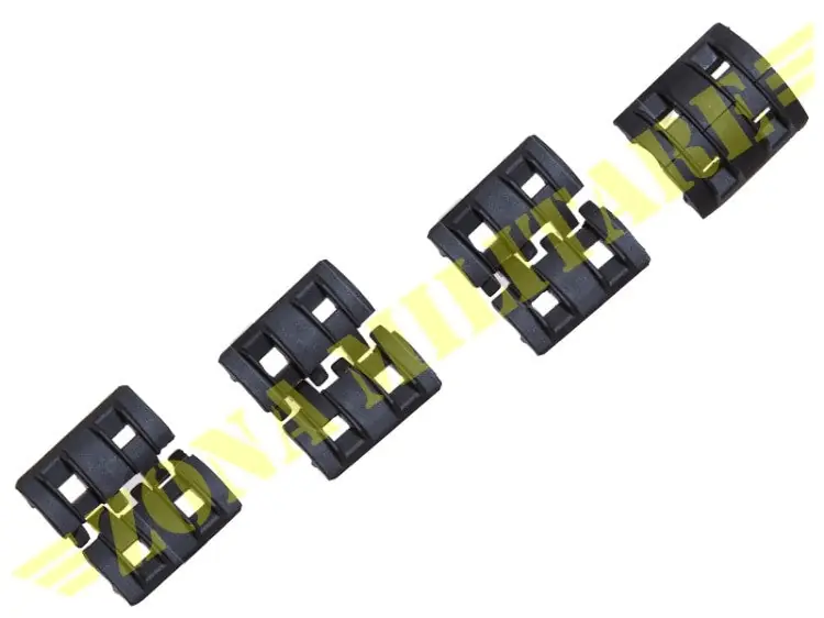 Coperture Element Per Rail Set 4X2 Colore Nero