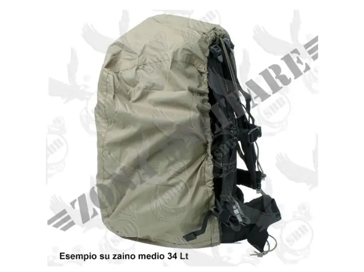 COPRI ZAINO IMPERMEABILE COLORAZIONE VERDE SBB