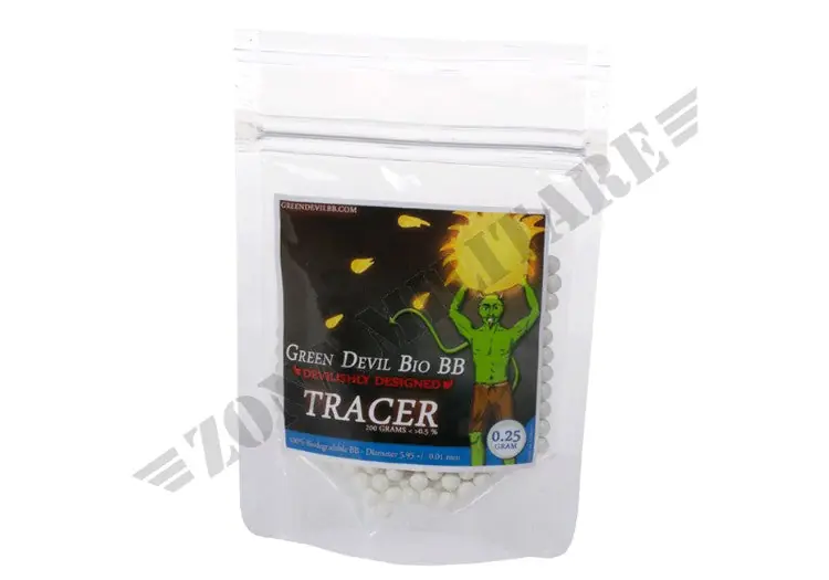 Pallini 0.20G Green Devil Bio Tracer Bb 1000Rds Green Devil
