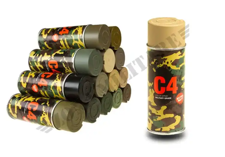 Vernice Spray C4 Mil Grade Ral 1040 Armamat