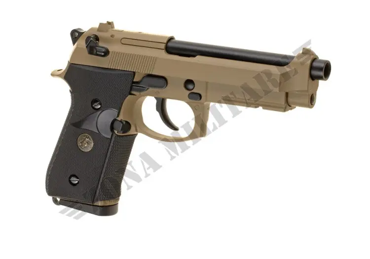 Pistola M9 A1 Full Metal Co2 We Scarrellante Tan