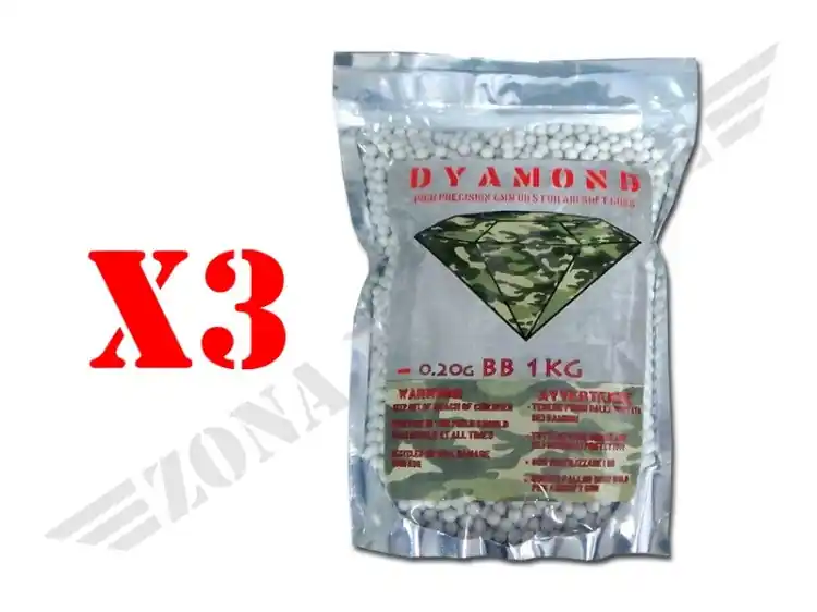 Pallini Dyamond Sacchetti Da 1Kg 3 Pacchi