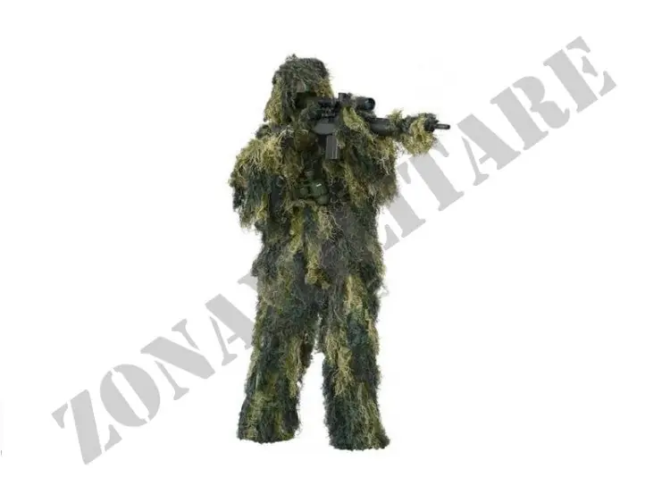 Ghillie Suite 4 Elementi Parka Da Cecchino Woodland Miltec