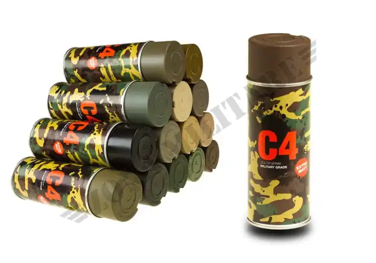 Vernice Spray C4 Mil Grade Colore Ral 8027 Armamat